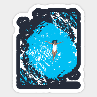 swimming girl Sticker